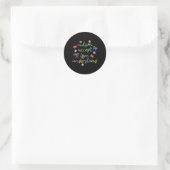 Accepteer Liefde Neurodiversiteit Hoe Autisme Ronde Sticker (Tas)
