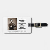 Accepteer niet als u niet bent benoemd voor Sherma Bagagelabel (Voorkant horizontaal)