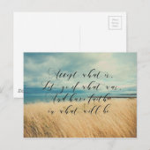 Accepteer strand motivatie foto briefkaart (Voorkant / Achterkant)