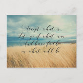 Accepteer strand motivatie foto briefkaart (Voorkant)