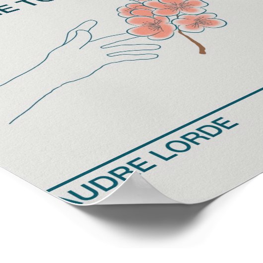 Accepteer uw eigen Audre Lorde Poster (Hoek)