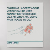 Accepteer uw eigen Audre Lorde Poster (Voorkant)