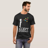 Accepteer Verschillen Kind Puzzel Bubbles Autisme T-shirt (Voorkant volledig)