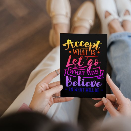 Accepteer wat een Motivatie prijsopgave is - Rainb Briefkaart