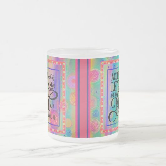 Accepteer wat het is matglas koffiemok (Center)