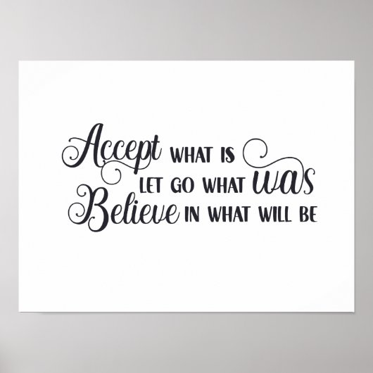 Accepteer wat is.... poster (Voorkant)