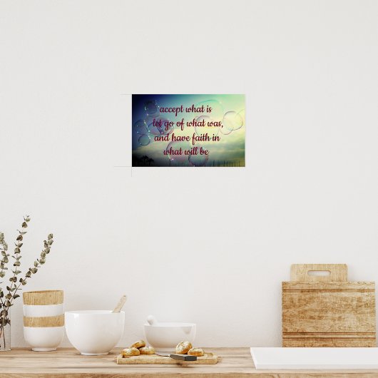 Accepteer wat... poster (Keuken)