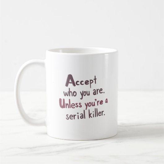 Accepteer Wie Je Bent Koffiemok (Links)
