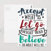 Accepteren Laat geloven Briefkaart (Voorkant / Achterkant)