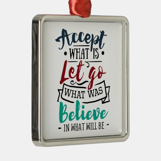 Accepteren Laat geloven Metalen Ornament (Rechts)