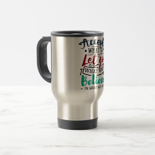 Accepteren Laat geloven Reisbeker (Voorkant links)