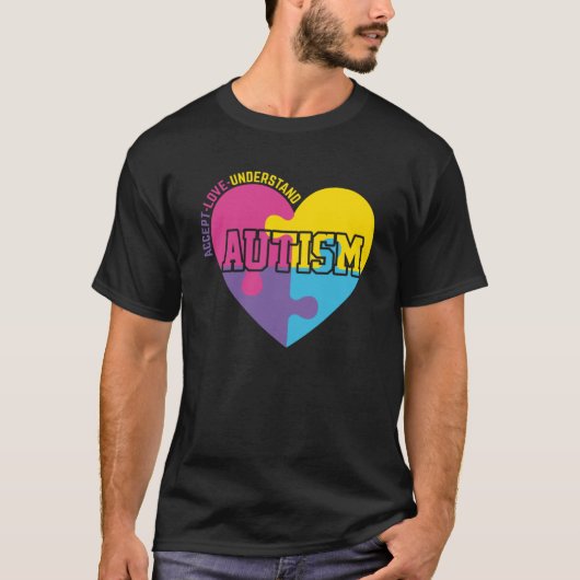 Accepteren - Liefde begrijpen - Autisme T-shirt (Voorkant)