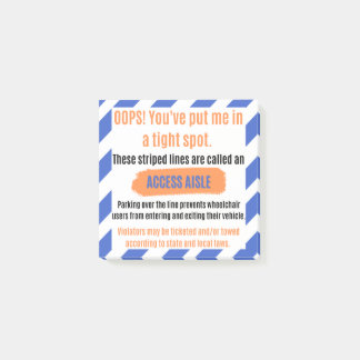 Access Aisle Advocacy Sticker Post-it® Notes