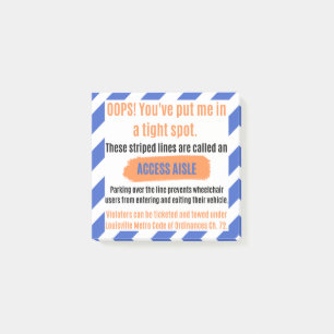 Access Aisle Sticker for Louisville, Kentucky Post-it® Notes