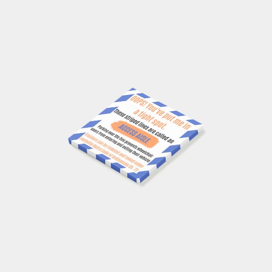 Access Aisle Sticker for Louisville, Kentucky Post-it® Notes (Schuin)