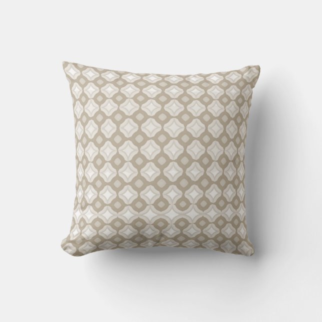 Accessible Beige Throw Pillow Kussen (Voorkant)