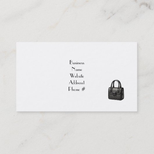 Accessoire Boutique Handtassen Visitekaartje (Achterkant)