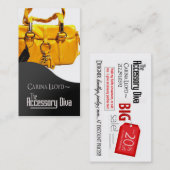 Accessoire Diva: Juwelier Mode Verkoper Kortingskaartje (Voorkant / Achterkant)