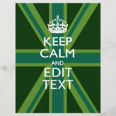 Accessoire Groene Keep Calm en Jouw tekst Union Ja (Voorkant)