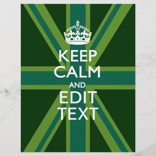 Accessoire Groene Keep Calm en Jouw tekst Union Ja (Voorkant)