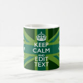 Accessoire Groene Keep Calm en Jouw tekst Union Ja Koffiemok (Center)