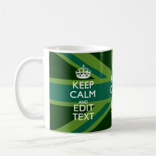 Accessoire Groene Keep Calm en Jouw tekst Union Ja Koffiemok