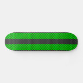 Accessoire groene koolstofvezelstijl racestrips skateboard (Horizontaal)
