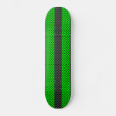 Accessoire groene koolstofvezelstijl racestrips skateboard (Voorkant)