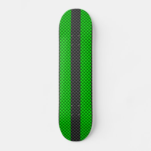 Accessoire groene koolstofvezelstijl racestrips skateboard (Voorkant)