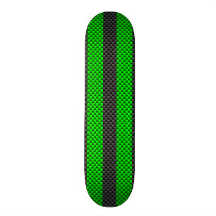 Accessoire groene koolstofvezelstijl racestrips skateboard