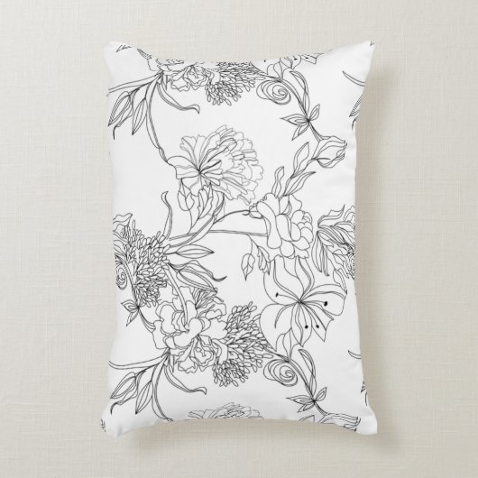 Accessoire Kussens - Afdruk zwart-wit (Voorkant(Verticaal))