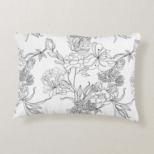 Accessoire Kussens - Afdruk zwart-wit (Achterkant)