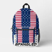 Accessoire met American Pride: Star Spangled Art Bedrukte Rugzak (Voorkant)