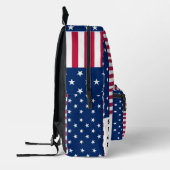 Accessoire met American Pride: Star Spangled Art Bedrukte Rugzak (Links)