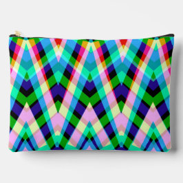 Accessoire Pouch, Een elegant geruite zigzagpatroo Etui