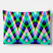 Accessoire Pouch, Een elegant geruite zigzagpatroo Etui (Achterkant)