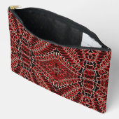 Accessoire Pouch, Een trendy rood kleurontwerp Etui (Open)