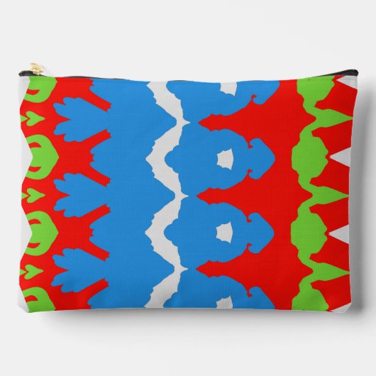 Accessoire Pouch, Een trendy veelkleurig ontwerp Etui (Voorkant)