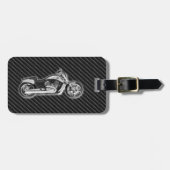 Accessoire voor 3D-Mode op de Carbon Harley Motorc Bagagelabel (Voorkant horizontaal)
