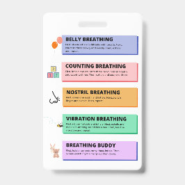 Accessoire voor ademhalingstechnieken badge
