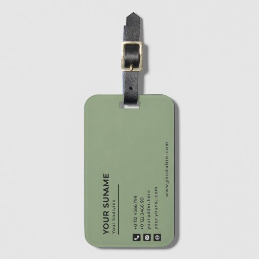 Accessoires Bagagelabels Aangepast (Voorkant (verticaal))