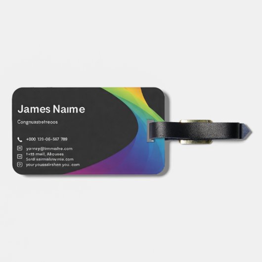 Accessoires Bagagelabels Aangepast (Achterkant horizontaal)