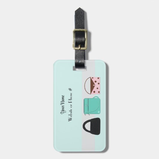 Accessoires Designer Purse Bagagelabel (Voorkant verticaal)