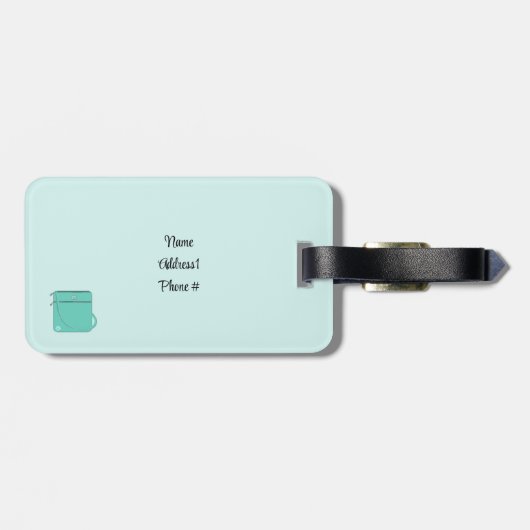 Accessoires Designer Purse Bagagelabel (Achterkant horizontaal)