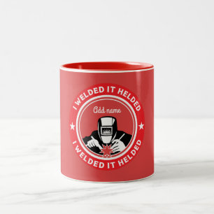 Accessoires en cadeaus voor lassen tweekleurige koffiemok