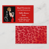 Accessoires en Mode / DIVA-Visitekaartjes Visitekaartje (Voorkant / Achterkant)