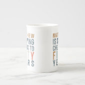 accessoires of geschenk voor 50e verjaardag porselein kop (Voorkant)