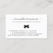 Accessoires online handgemaakte boten visitekaartje (Achterkant)