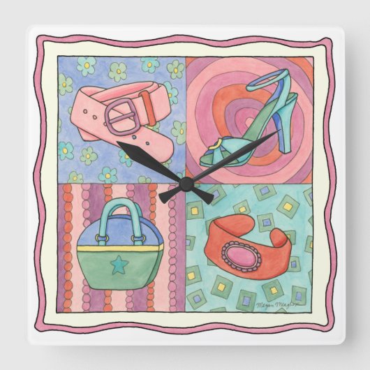 Accessoires van Chariklia Zarris voor vrouwen Vierkante Klok (Voorkant)