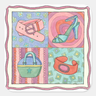 Accessoires van Chariklia Zarris voor vrouwen Vierkante Sticker